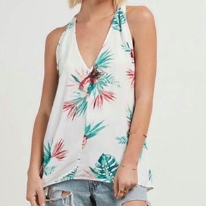 BB DAKOTA / floral Orchid Jungle tank top